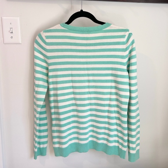 Vineyard Vines Mint Striped Nautical Crewneck Sweater - Picture 3 of 6